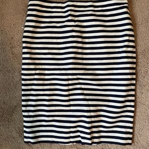 J. Crew Striped Pencil Skirt